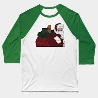 Santa Claus is Comin to Town Baseball T-Shirt